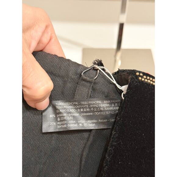 Zara Swans Embroidered Beaded/Sequin Shoulder Bag with Chain Strap Black Multi - Picture 12 of 12